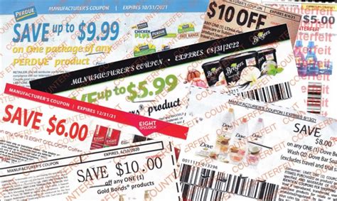 are employees responsible for counterfeit coupons